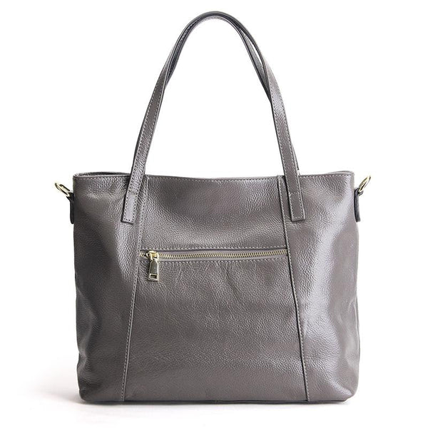Letters Embossed Genuine Tote Bag
