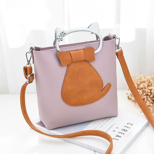 Elegant Cat Two Way Handbag