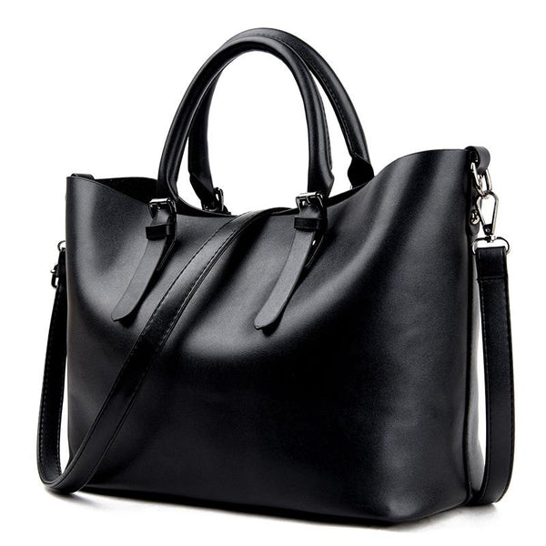 Elegant Chrome Two Way Tote Bag