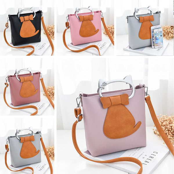 Elegant Cat Two Way Handbag