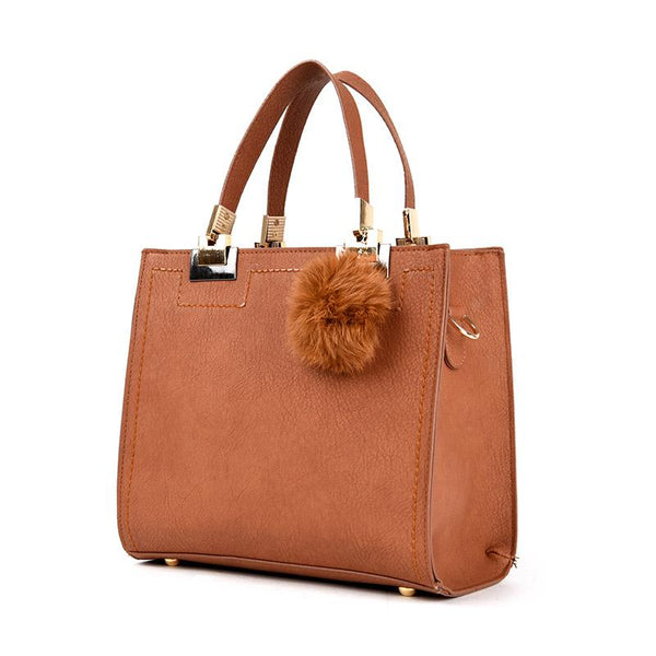 Casual Suede Tote Bag