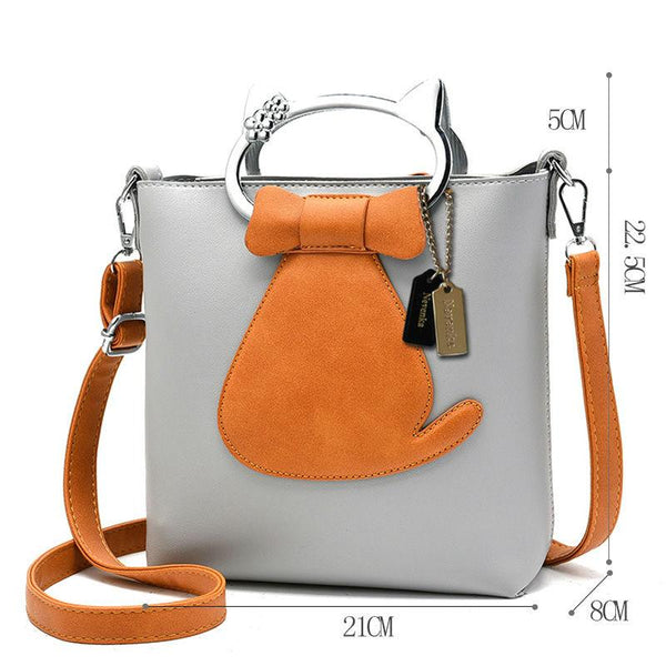 Elegant Cat Two Way Handbag