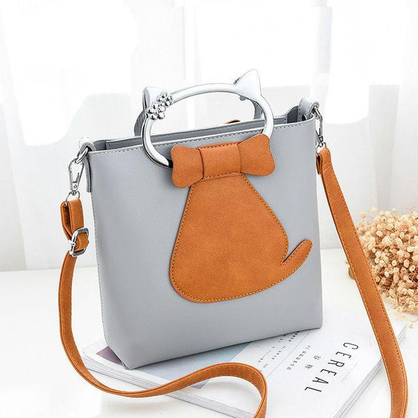 Elegant Cat Two Way Handbag