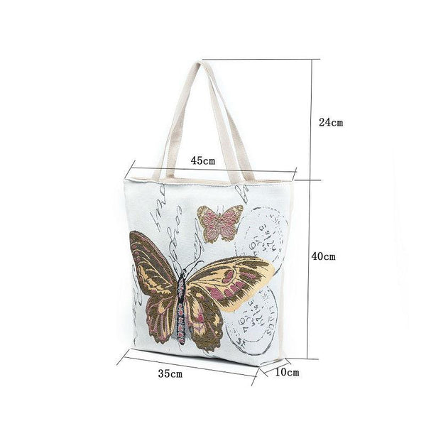 Butterfly Printed Tote Bags
