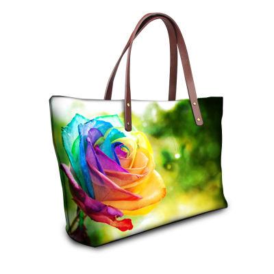 Floral Print Tote Bag