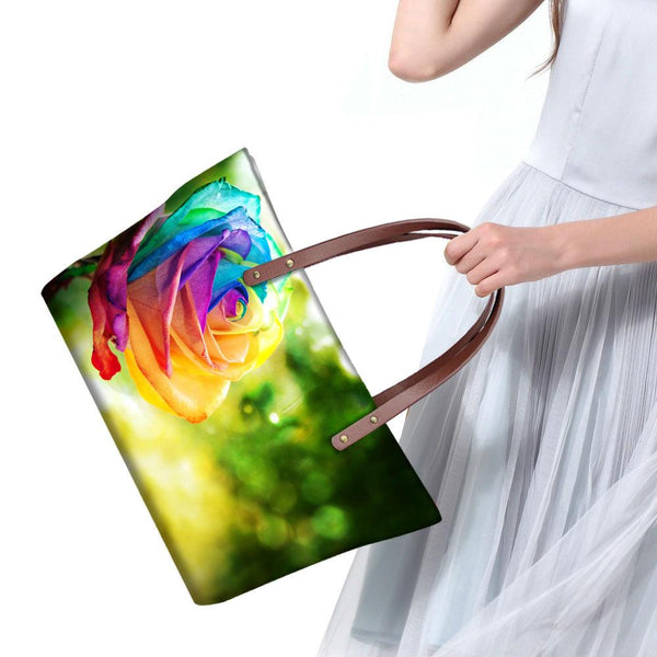 Floral Print Tote Bag