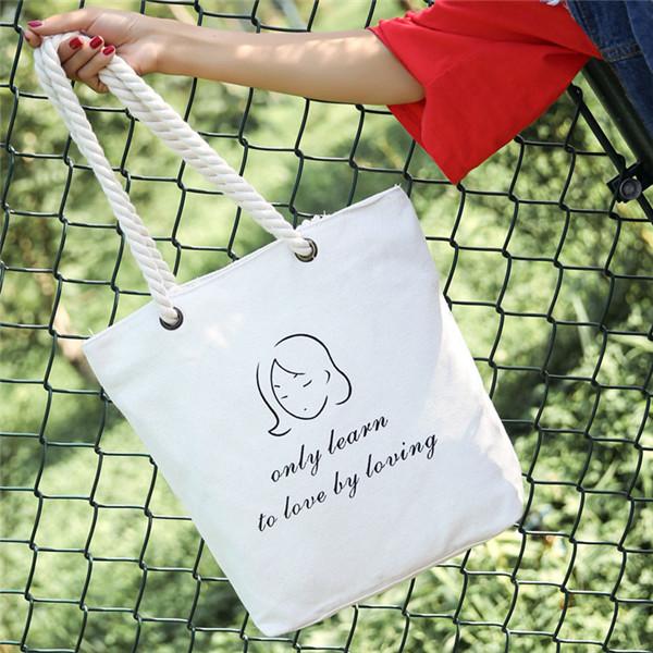 Simple Pearl White Tote Bag