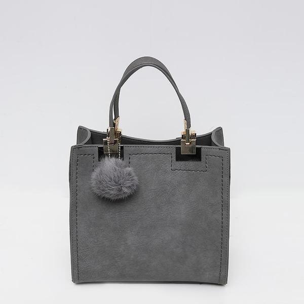 Casual Suede Tote Bag